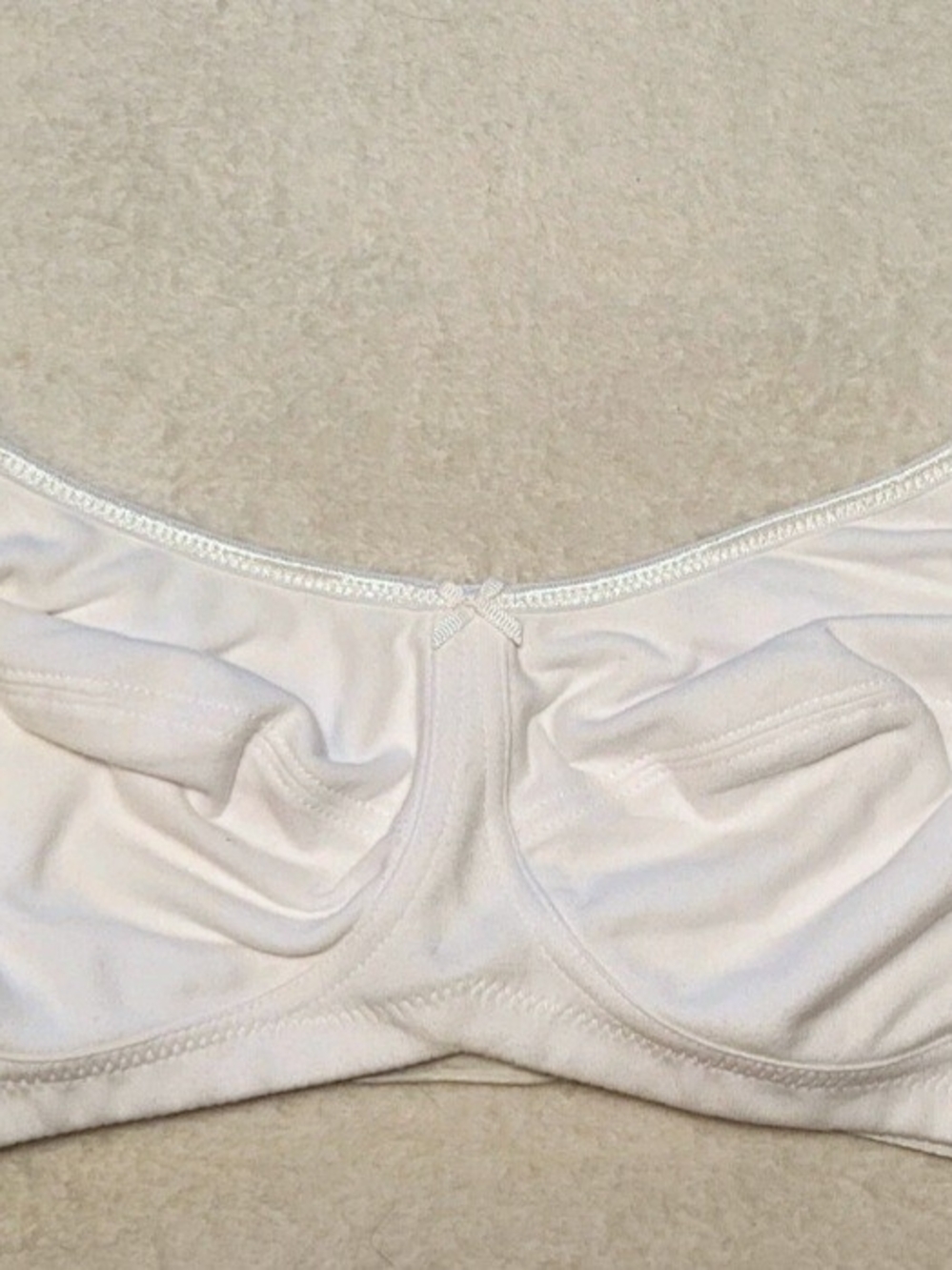 Anita Care Allie Wire-Free Post Mastectomy Bra White Comfort 34D 5301X NWT